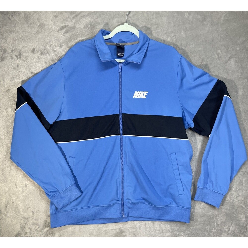 Nike Vintage Jacket XXL Blue Full Zip Rare Find